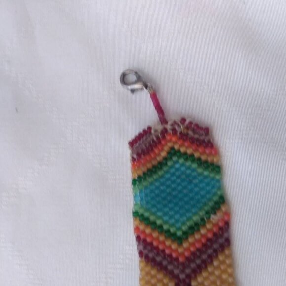 Wide Hand Beaded Vintage Choker Necklace Bracelet Jewelry Woman Man Child Kid - Picture 4 of 10